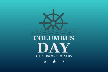 Columbus Günü okyanus keşfi sanat eserleri