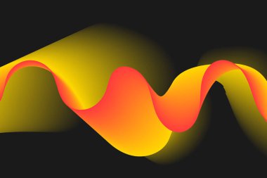 turuncu ve sarı soyut dalga arkaplanı