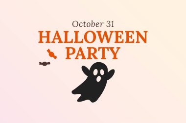 Halloween Party Ghost Illustration Design
