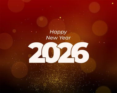 Mutlu yıllar 2026 Şenlikli arka plan