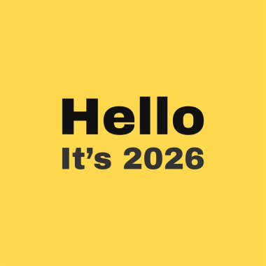 Merhaba. 2026 cesur tipografi poster tasarımı.