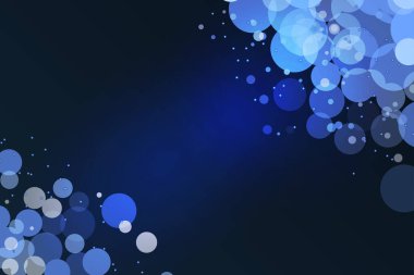 Mavi Soyut Bokeh Işık Arkaplanı