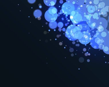 Mavi Soyut Bokeh Işık Arkaplanı