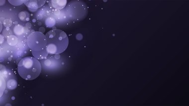 Koyu Mor Bokeh Parlak Arkaplanı