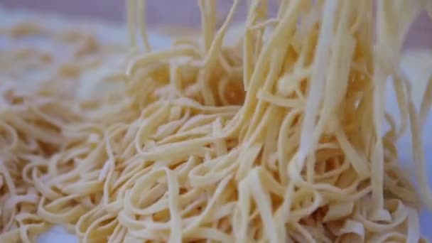 Pastas italianas caseras — Vídeo de stock