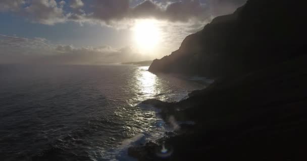 Όμορφη θάλασσα ηλιοβασίλεμα — Αρχείο Βίντεο