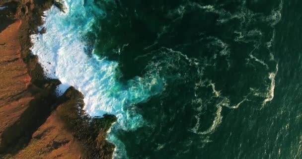 De puissantes vagues océaniques — Video