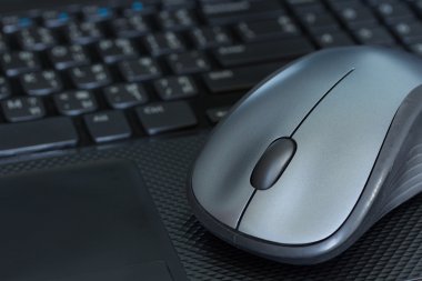 Gümüş fare üstünde defter