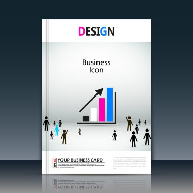 Abstract composition, white a4 brochure title sheet, manage human resources, HR organization chart, global people communication, international market, leadership, head, director, EPS 10 illustration