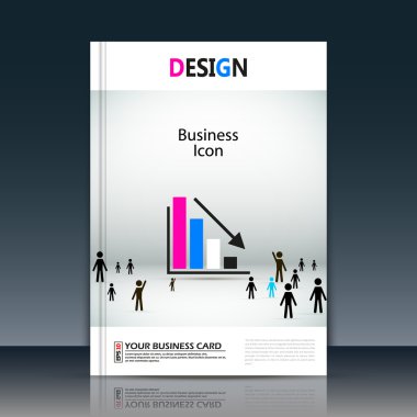 Abstract composition, white a4 brochure title sheet, manage human resources, HR organization chart, global people communication, international market, leadership, head, director, EPS 10 illustration