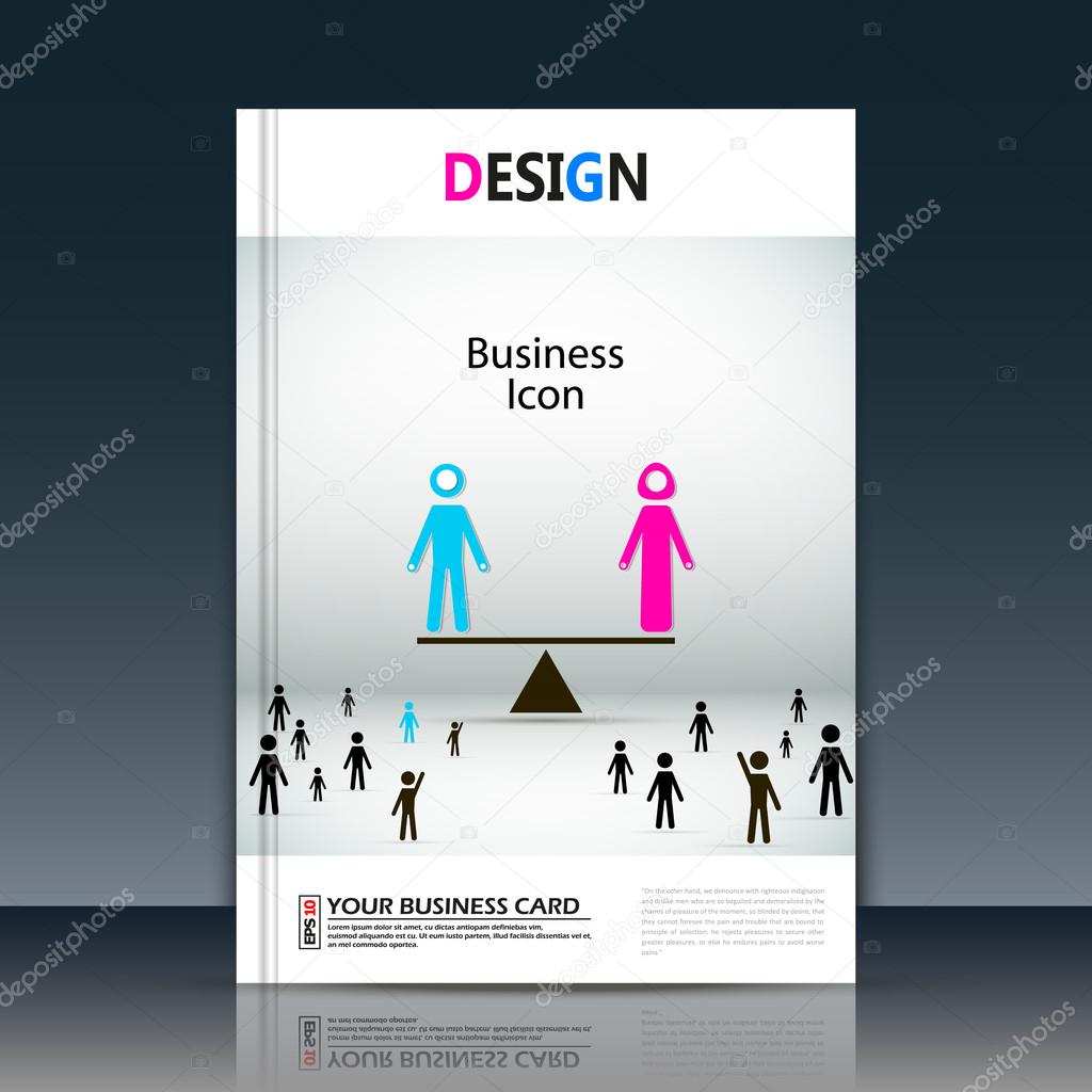 Abstract composition, white a4 brochure title sheet, manage human resourcer, HR organization chart, global people communication, international market, leadership, relationship, EPS 10 illustration