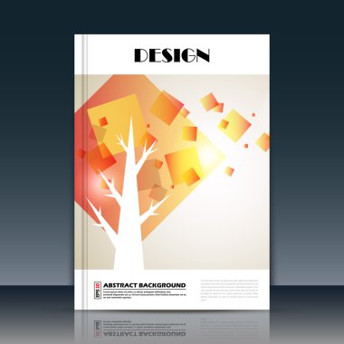 Soyut kompozisyon, a4 broşür başlık sayfası, sonbahar yaprakları simge inşaat, eko oyma, botanik yüzey, yaratıcı organik rakam, logo işareti, firma afiş formu, el ilanı moda, Eps10 illüstrasyon