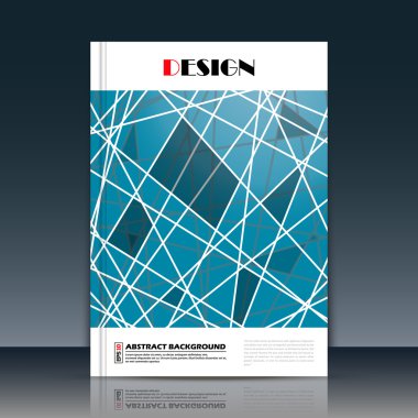 Soyut kompozisyon, a4 broşür başlık sayfası, mozaik çizgiler interlacement simgesi, mavi metin çerçeve yüzeyi, yaratıcı rakam, logo işareti inşaat, firma afiş formu, el ilanı moda, Eps10 illüstrasyon