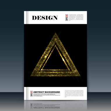 Soyut kompozisyon, altın dış uzay galaksi, zafer yıldız ışını, a4 broşür başlık sayfası, kozmik gökyüzü simgesi, metin çerçeve yüzeyi, yaratıcı rakam, logo işareti, firma afiş formu, el ilanı moda, Eps10