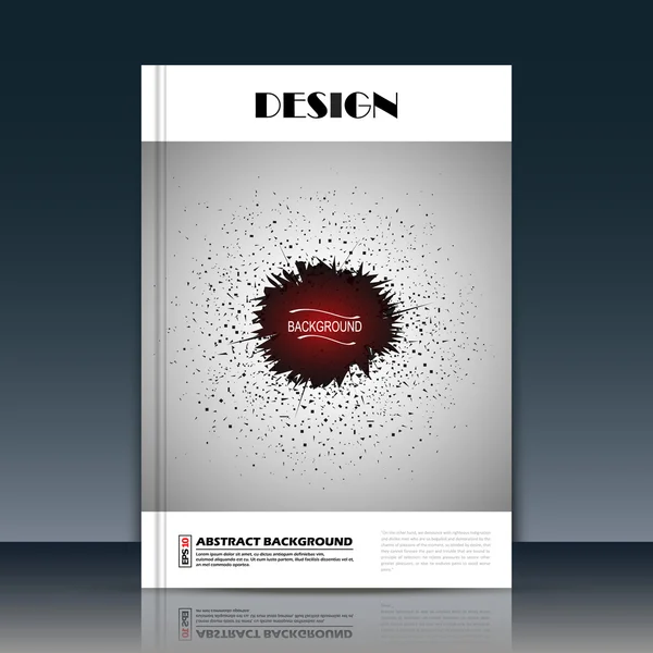 Soyut kompozisyon, beyaz s4 broşür başlık sayfası, grunge patlama bulanıklık, leke metin çerçeve simgesi, leke deco rakam bağlantısı, logo işareti, boya leke, firma afiş formu, mürekkep leke, Eps10 broşür moda