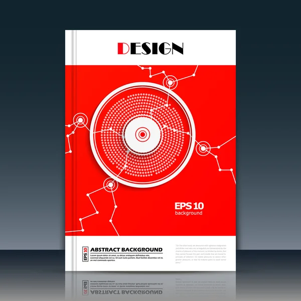 Soyut kompozisyon, metin çerçevesi yüzeyi, kırmızı a4 broşür başlık sayfası, yaratıcı rakam, logo işareti inşaat, firma afiş formu, kozmik yuvarlak simge, daire görüntü, el ilanı moda, Eps10 illüstrasyon