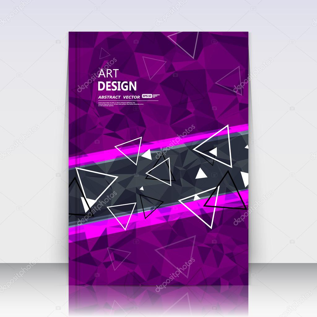 Abstract background for your business notebook, personal diary or official card cover. Graphic pattern made in minimalistic style for corporate production or presentation template. Easy to edit and add text, logo, change any size in vector format.