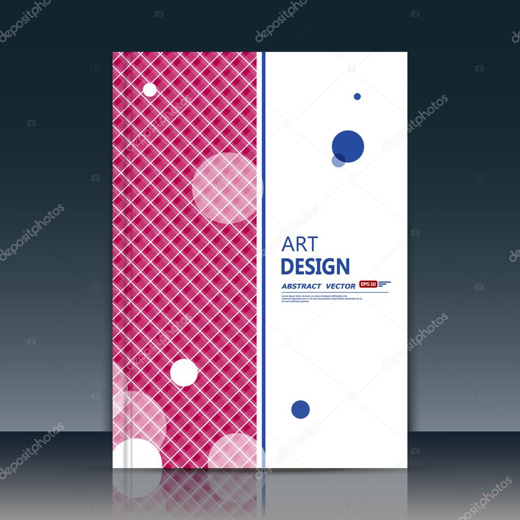 Abstract composition, circle font texture, pink stripe band, round bead part construction, white a4 brochure title sheet, creative figure icon, logo sign surface, firm banner form, flier fiber, EPS10