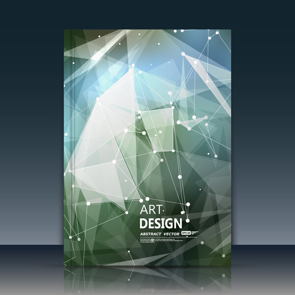 Abstract composition, font texture, white cybernetic dots, a4 brochure title sheet, creative gray figure, logo sign, firm banner form, star, outer space flyer fiber, neon matrix, EPS10 illustration