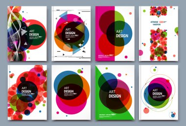 Soyut kompozisyon, kartvizit seti, finansal infografik metin, geometrik şekil yazı tipi doku, a4 broşür başlık sayfası, yaratıcı yuvarlak figür simgesi, daire logo işareti, el ilanı fiber, Eps10 afiş formu
