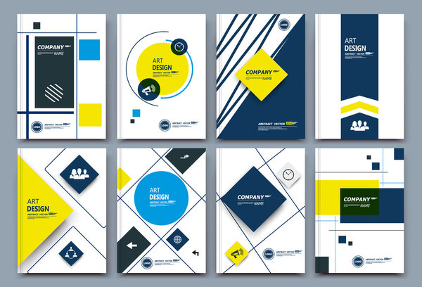 Abstract composition, business card set, box block text frame, geometric shape font texture, a4 brochure title sheet, creative square figure icon, quadrate logo sign, flyer fiber, EPS10 banner form