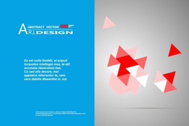 Soyut kompozisyon, metin çerçevesi yüzey, beyaz, mavi başlık sayfası, a4 broşür sorunu, yaratıcı rakam, kırmızı üçgen karışık simgesi, logo inşaat, afiş formu doku, el ilanı fiber, Eps10 fon seti