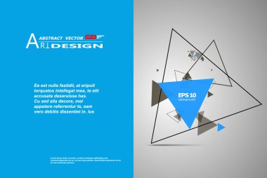 Soyut kompozisyon, metin çerçevesi yüzey, beyaz, mavi başlık sayfası, a4 broşür sorunu, yaratıcı yazı tipi rakam, üçgen kontur simgesi, logo inşaat, afiş formu doku, el ilanı fiber, Eps10 fon