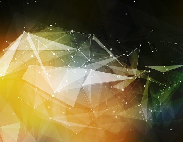 Абстрактная композиция, футуристические технологии, текстура желтого шрифта, белые кибернетические точки, креативная фигурка баннера, обои, космическое волокно, световая матрица неоновой звезды, обратная сторона S10, векторное искусство
