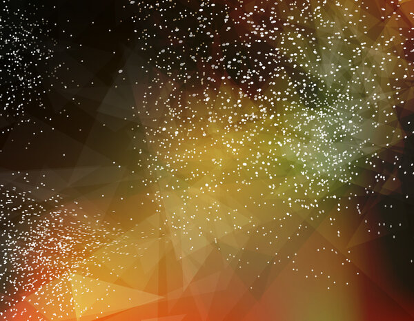 Abstract composition, futuristic technology, yellow font texture, alien planet sky, creative amber banner figure, wallpaper, outer space flyer fiber, neon star light matrix, EPS10 backdrop, vector art