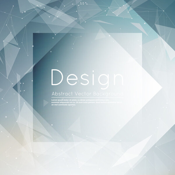 Abstract composition, futuristic technology, gray font texture, silver polygonal construction, creative banner figure, wallpaper, outer space flyer fiber, neon star light matrix, EPS10 vector backdrop