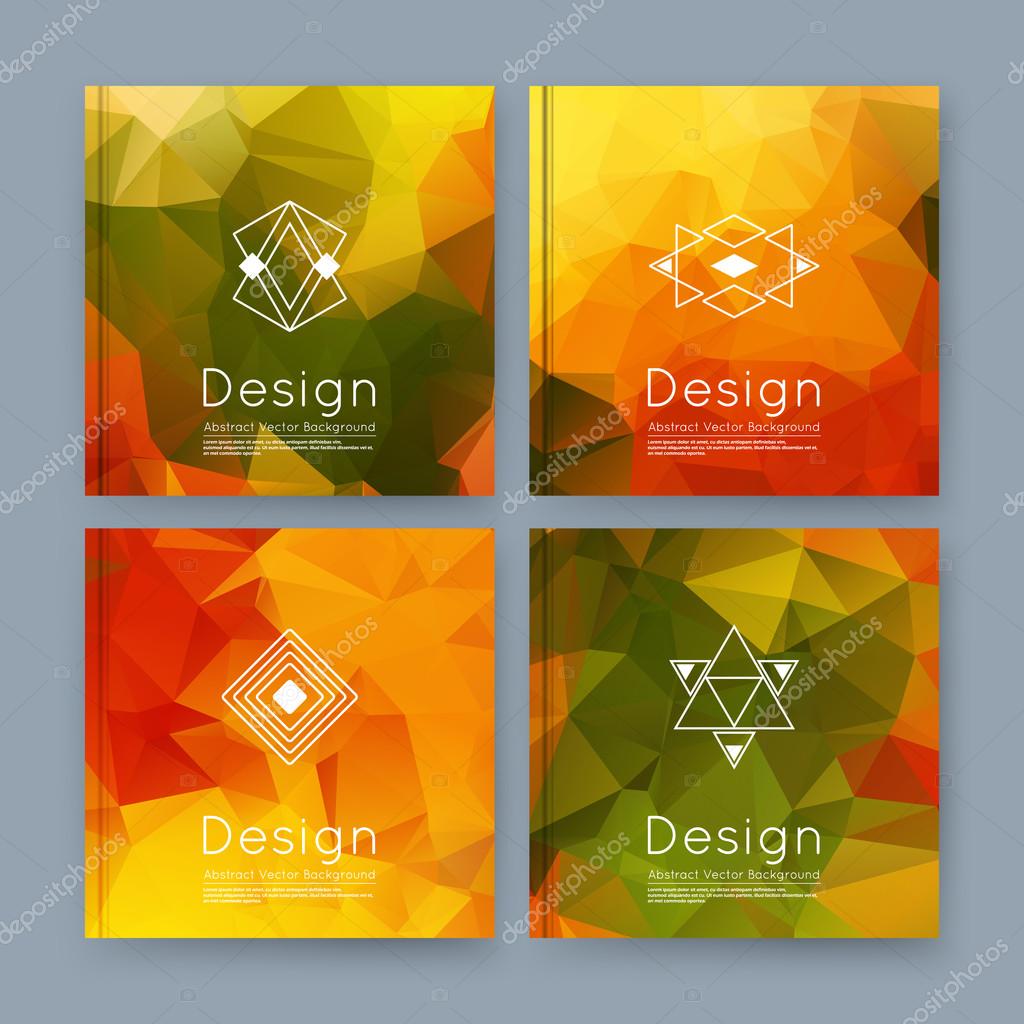 Abstract background for your business notebook, personal diary or official card cover. Graphic pattern made in minimalistic style for corporate production or presentation template. Easy to edit and add text, logo, change any size in vector format.