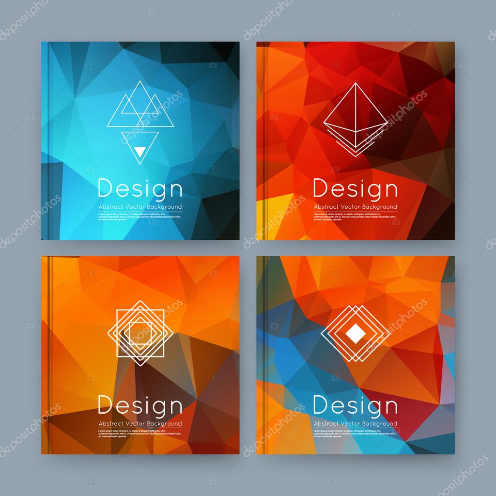 Abstract background for your business notebook, personal diary or official card cover. Graphic pattern made in minimalistic style for corporate production or presentation template. Easy to edit and add text, logo, change any size in vector format.
