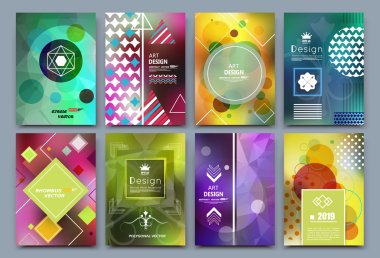 Abstract composition, colorful font texture, business card set, infograhic elements collection, a4 brochure title sheet, patch part construction, creative text frame surface, figure logo icon, EPS10 clipart