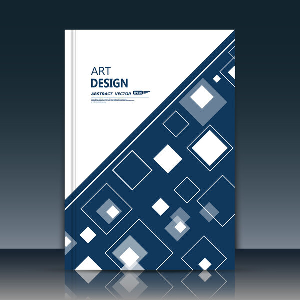 Abstract composition, text frame surface, flying lozenge, rhombus rectangles, white a4 brochure title sheet, creative rhomb figure, logo sign icon, black banner form, flier fashion, EPS10 vector image