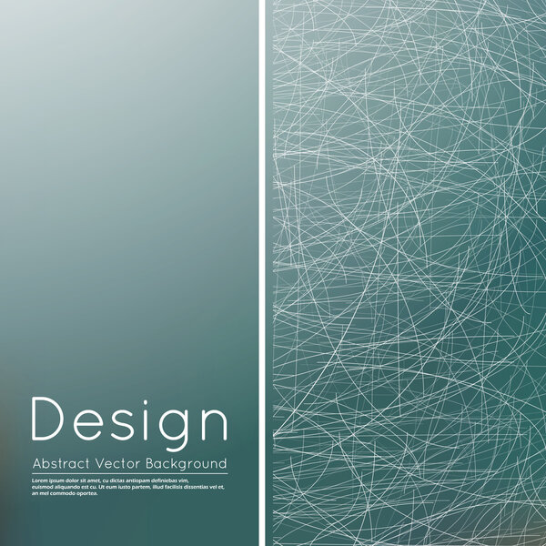 Abstract composition, text frame surface, grey wallpaper, creative figure, white lines interlacement icon, title sequence, startup display, screen saver, banner form, flier fashion, EPS10 vector image