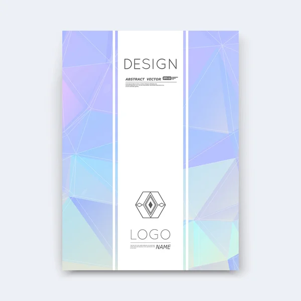 Abstract composition, lilac polygonal stripe font texture, square part construction, white a4 brochure title sheet, creative figure icon, commercial logo surface, firm banner form, EPS 10 flier fiber — 스톡 벡터