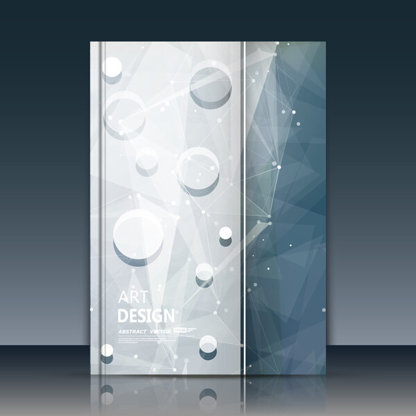 Abstract composition, grey texture, white cybernetic dots, a4 brochure title sheet, creative figure, logo banner form, outer space flyer fiber, neon star matrix, starburst elegant surface, EPS 10