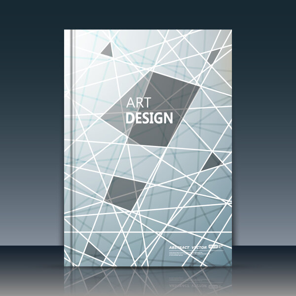 Abstract composition, chequered font texture, stripe section surface, white lines construction, grey brochure title sheet, creative figure vector art, commercial offer, silver banner form, flyer fiber