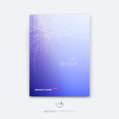 Soyut kompozisyon, ultramarine mavi yazı tipi dokusu, web bölümü marka, beyaz eğri çizgiler inşaat, broşür başlık sayfası, yaratıcı rakam logo simgesi, ticari teklif, afiş formu, el ilanı fiber