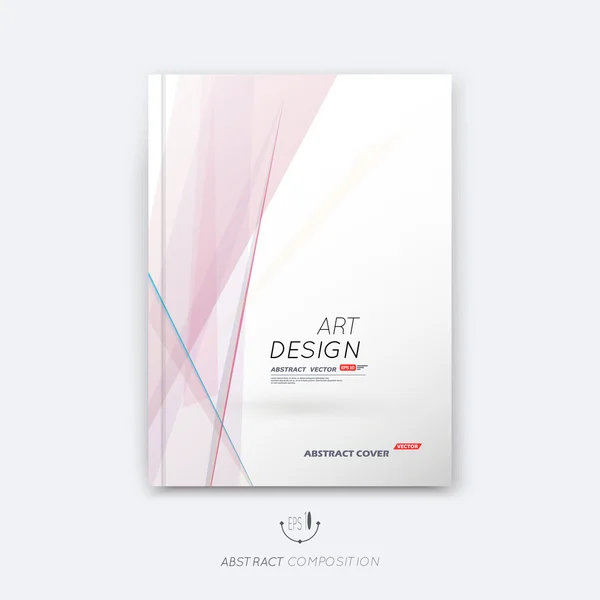 Abstract composition, rosy pastel font texture, stripe section frame surface, lines construction, white a4 brochure title sheet, creative figure vector art, commercial offer, banner form, flyer fiber — Διανυσματικό Αρχείο