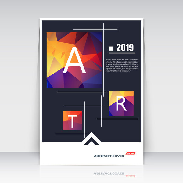 Абстрактная композиция, текстура квадратного шрифта красного, синего, желтого цвета, поверхность блока коробки, титульный лист черной брошюры, векторное творчество, коммерческое предложение, форма баннера, волокно для листовок
