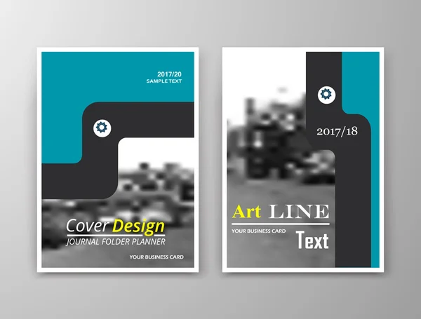 Abstract composition. Monochrome editable cover image texture. Flier set construction. Urban city view banner form. A4 brochure title sheet. Creative figure icon. Firm name logo surface. Flyer font. — Stock vektor