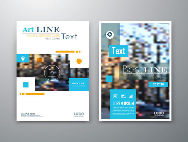 Abstract composition. Colored editable ad image texture. Cover set construction. Urban city view banner form. A4 brochure title sheet. Creative figure icon. Firm name logo surface. Flyer text font.