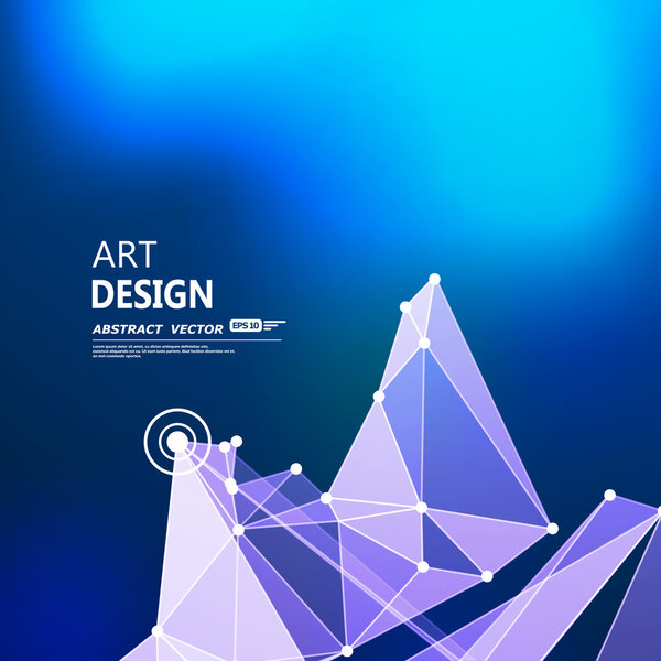 Abstract composition, futuristic technology, indigo blue font texture, white cybernetic dots, creative banner figure, wallpaper, outer space flyer fiber, neon star light matrix backdrop, vector art