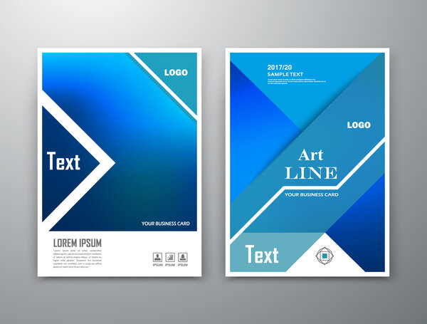 Abstract composition. Blue editable ad image texture. Triangle, stripe, line section. Cover set construction. A4 brochure title sheet. Creative figure icon. Company name logo surface. Flyer text font.