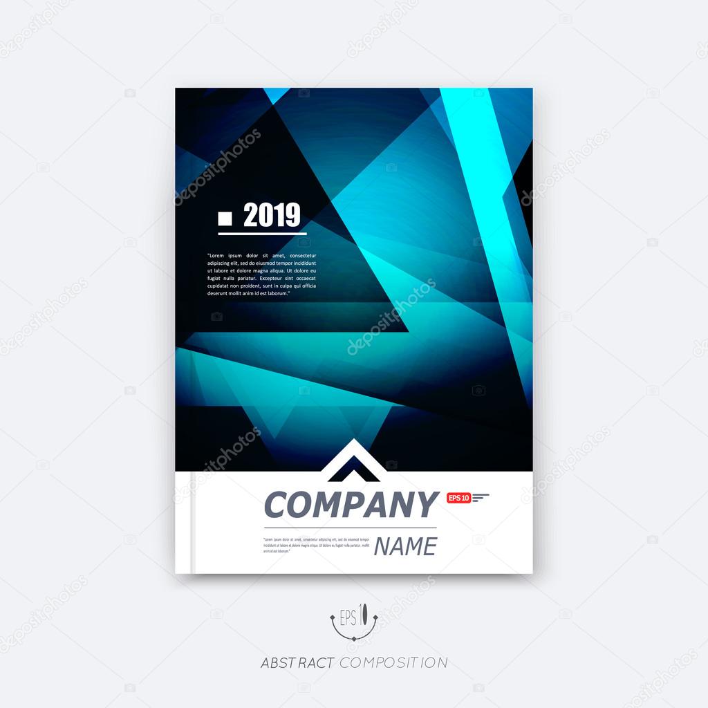Abstract background for your business notebook, personal diary or official card cover. Graphic pattern made in minimalistic style for corporate production or presentation template. Easy to edit and add text, logo, change any size in vector format.
