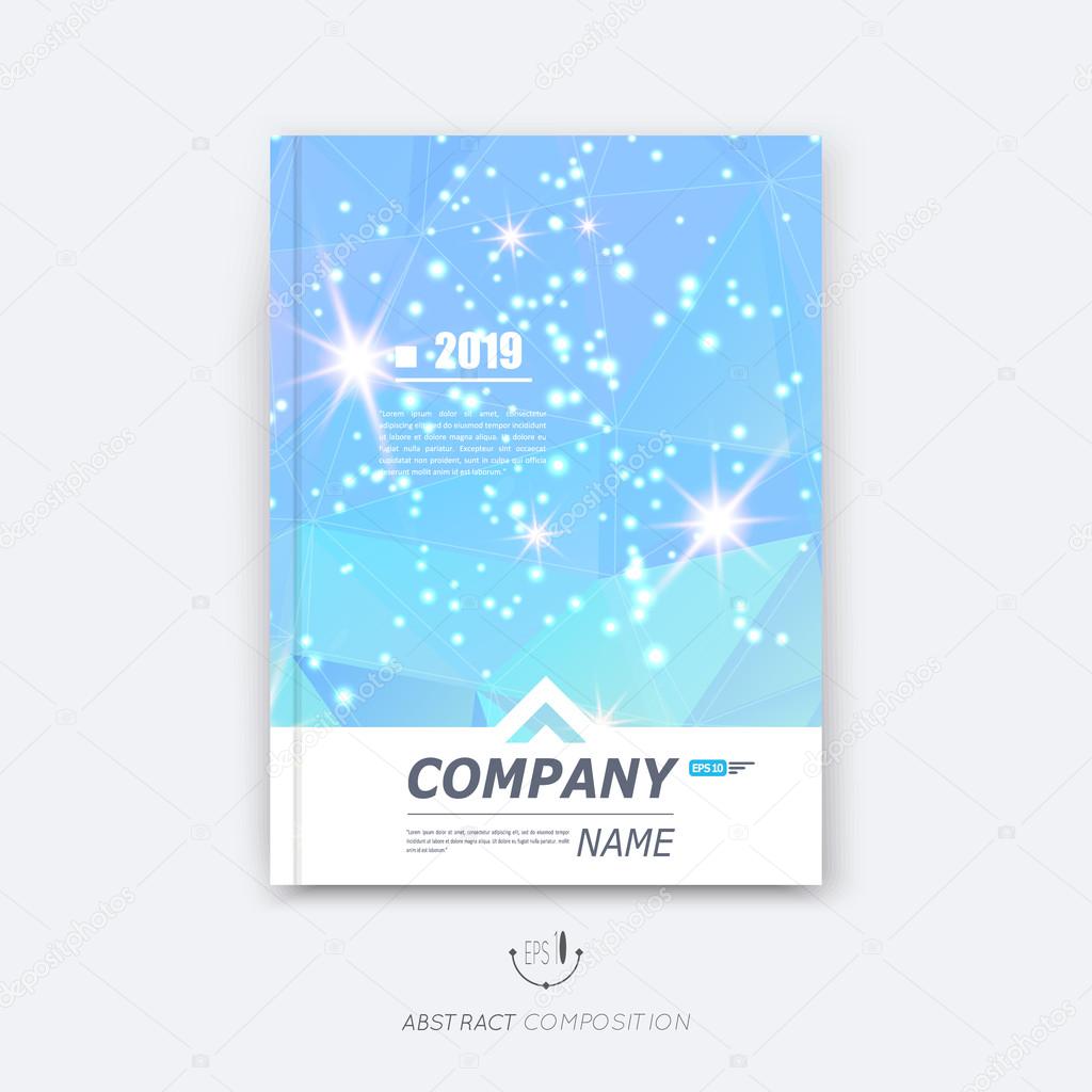 Abstract background for your business notebook, personal diary or official card cover. Graphic pattern made in minimalistic style for corporate production or presentation template. Easy to edit and add text, logo, change any size in vector format.