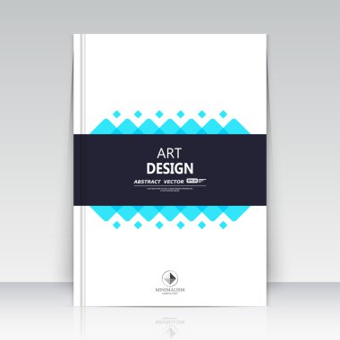 Soyut kompozisyon. Metin çerçeve yüzeyini dörde katla. A4 broşür kapağı. Beyaz başlık kağıdı. Yaratıcı logo figürü. Reklam pankartı yazı tipi dokusu. Mavi nokta simgesi etiketi. El ilanı ipliği. EPS10 arka planı. Vektör sanatı