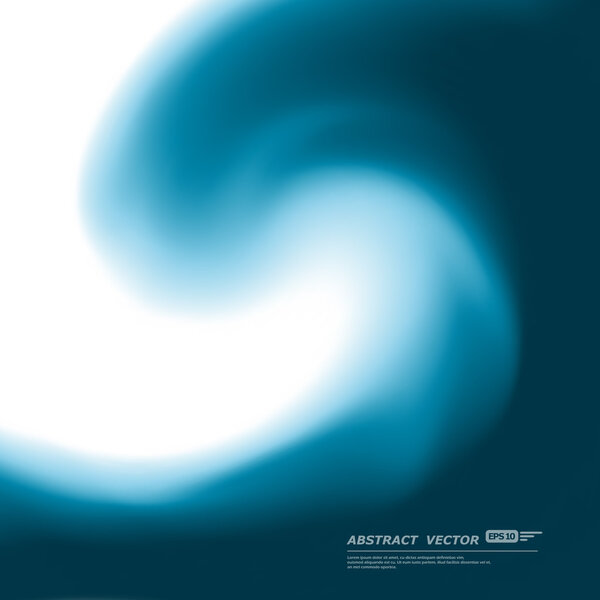 Abstract composition. Minimalistic fashion backdrop design. Blue swirl figure icon. Azure color triangles font texture. Creative banner. Vortex connection flyer fiber. Linking curve lines. Vector art.