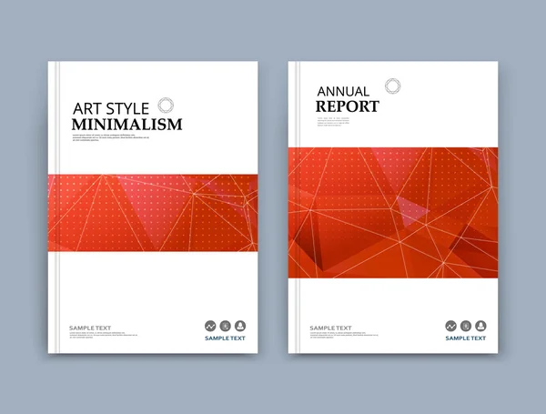 Abstract composition. Red, white font texture. Perforated dot construction. Square block. A4 brochure title sheet. Creative figure icon. Commercial logo surface. Pointed banner form. Light flier fiber Stock Illustration